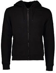  Black  Hoodies with zip