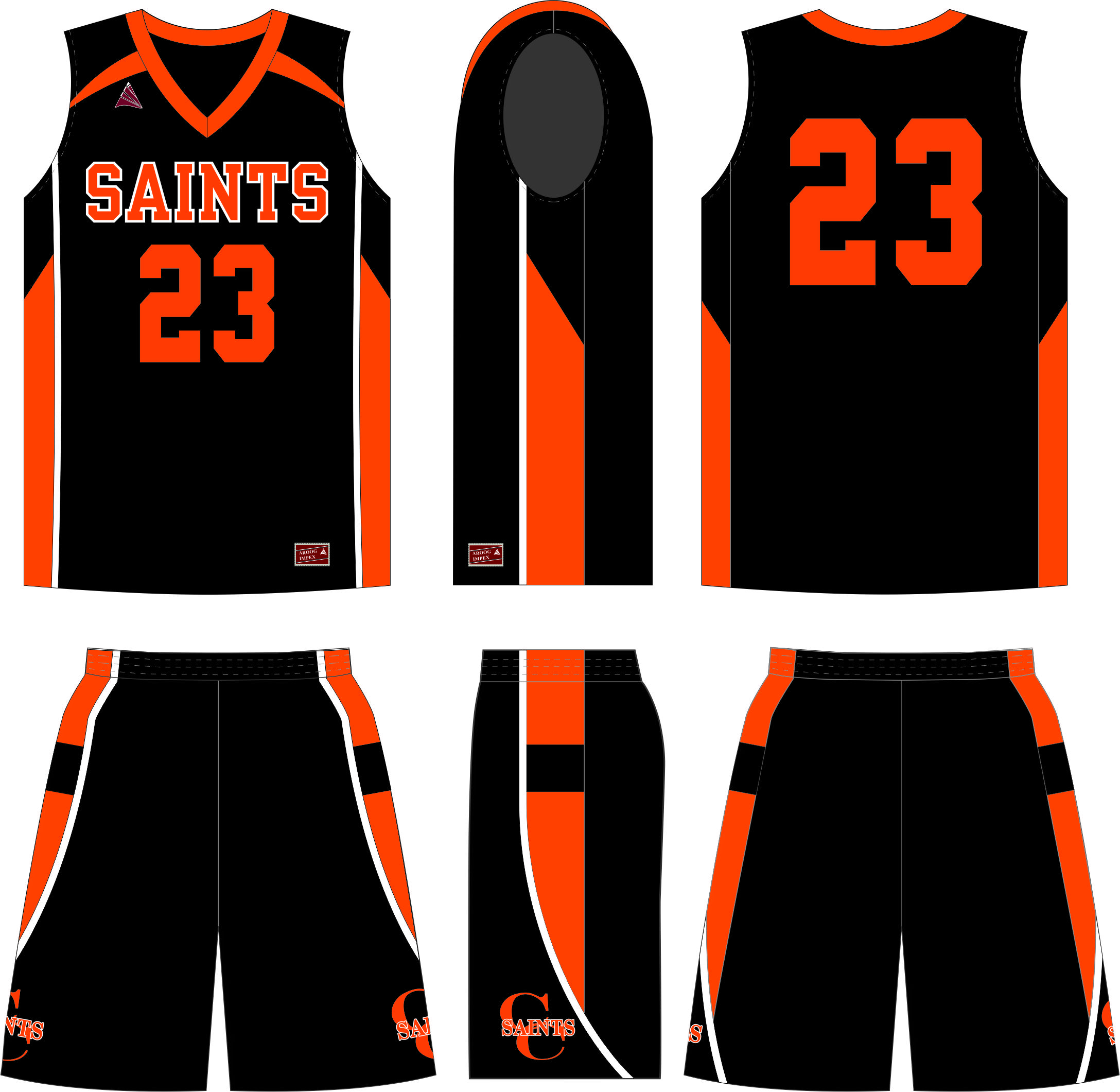 Custom basketball uniform
