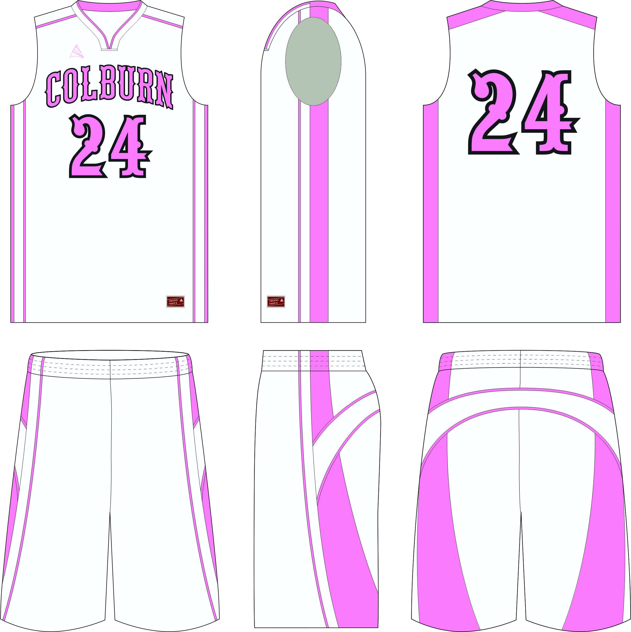 Custom basketball uniform