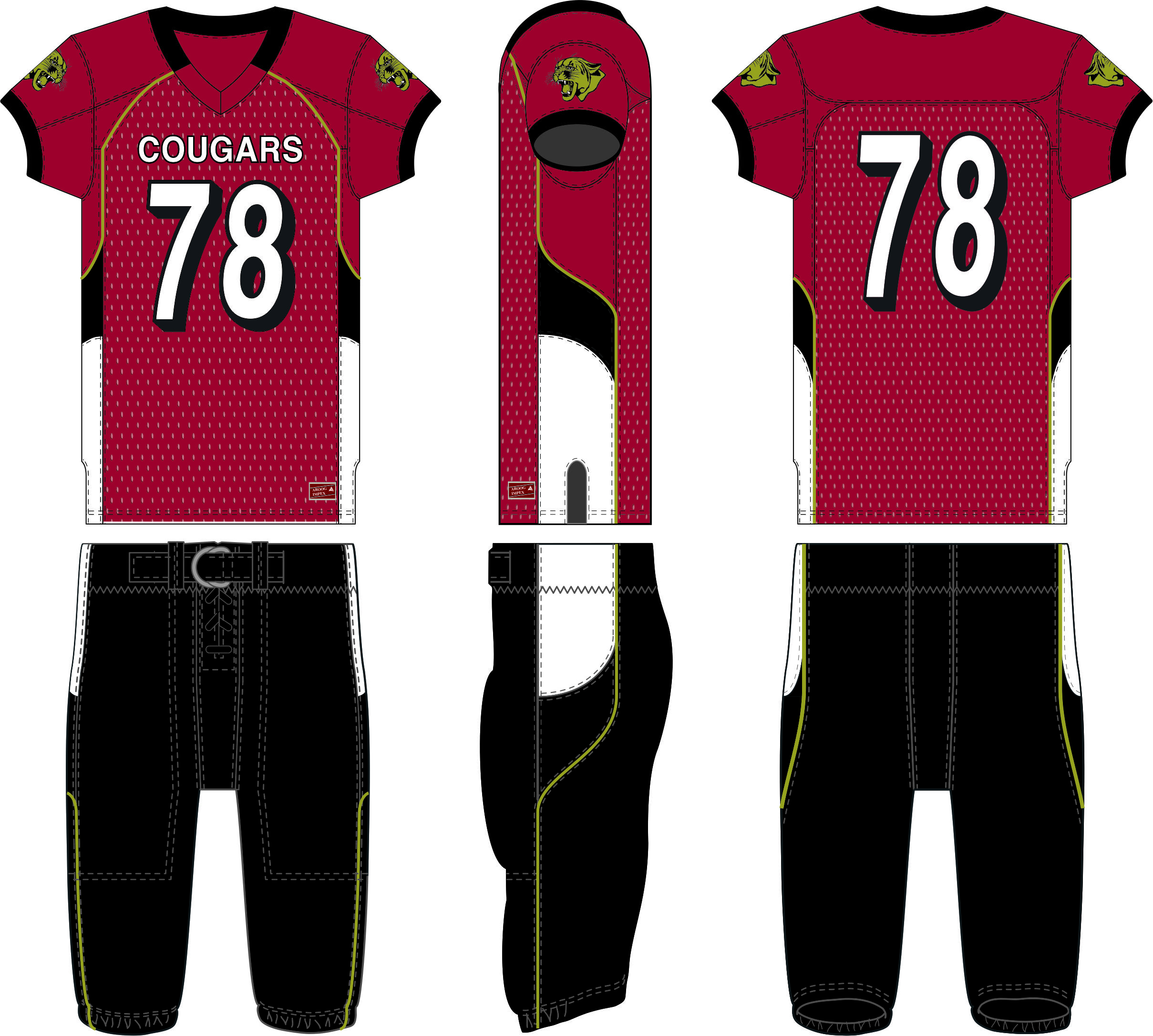 American Football  Uniform